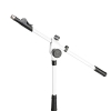 Gravity MS 4322 W Microphone Stand with Folding Tripod Base and 2-Point Adjustment Telescoping Boom 