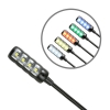 Adam Hall SLED1ULTRAXLR3C 3-pin XLR Gooseneck Light with 4 COB LEDs and selectable colours
