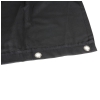 Adam Hall 0152 X 96 Blackout cloth B1 black with burnished Grommets hemmed 9 x 6 m