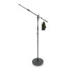 Gravity MS 2322 B Microphone Stand with Round Base and 2-Point Adjustment Telescoping Boom