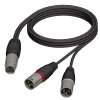 Adam Hall Cables REF 735 150 Audio Cable XLR female to 2 x XLR male 1.5 m
