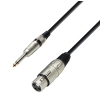 Adam Hall Cables K3 MFP 0300 Microphone Cable XLR female to 6.3 mm Jack mono 3 m 
