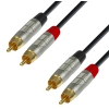 Adam Hall Cables K4 TCC 0300 Audio Cable REAN 2 x RCA male to 2 x RCA male 3 m