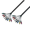 Adam Hall Cables K3 L8 CC 0500 - Kabel Multicore 8 x cinch mskie - 8 x cinch mskie, 5 m
