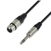 Adam Hall Cables K4 BFV 0060 - przewd mikrofonowy REAN XLR eskie - jack stereo 6,3 mm, 0,6 m
