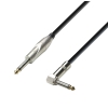 Adam Hall Cables K3 IPR 0300 Instrument Cable 6.3 mm Jack mono to 6.3 mm angled Jack mono 3 m