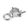 RIGGATEC 400200965 Halfcoupler small with eyelet, silver, up to 75kg (32-35mm)