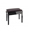 K&M 13901-100-21 Piano Bench, bench black glossy finish, seat black velvet