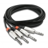 Hosa HSS-005X2 kabel PRO 2 x TRS 6.35mm - 2 x TRS, 1.5m
