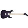 Jackson Pro Series Dinky DK2QM HT, Maple Fingerboard, Transparent Purple Burst electric guitar