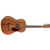 Fender PM-2 Parlor All Mahogany with Case, Natural acoustic guitar