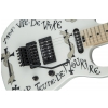 Charvel Warren DeMartini USA Signature Frenchie, Maple Fingerboard, Snow White with Frenchie Graphic electric guitar