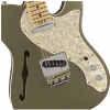 Fender American Elite Telecaster Thinline, Maple Fingerboard, Champagne electric guitar