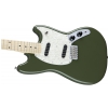 Fender Mustang, Maple Fingerboard, Olive electric guitar