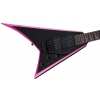 Jackson X Series Rhoads RRX24, Rosewood Fingerboard, Black with Neon Pink Bevels electric guitar