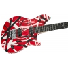 EVH Wolfgang Special, Ebony Fingerboard, Red with Black and White Stripes electric guitar