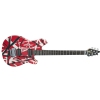 EVH Wolfgang Special, Ebony Fingerboard, Red with Black and White Stripes electric guitar