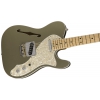 Fender American Elite Telecaster Thinline, Maple Fingerboard, Champagne electric guitar