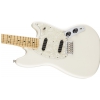 Fender Mustang, Maple Fingerboard, Olympic White electric guitar