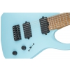 Jackson USA Signature Misha Mansoor Juggernaut HT7, Caramelized Flame Maple Fingerboard, Satin Daphne Blue electric guitar