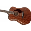 Fender PM-1 Dreadnought All Mahogany with Case, Natural acoustic guitar