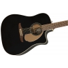 Fender Redondo Player Walnut Fingerboard, Jetty Black electric acoustic guitar