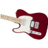 Fender Contemporary Telecaster HH Left-Handed, Maple Fingerboard, Dark Metallic Red electric guitar