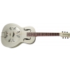 Gretsch G9201 Honey Dipper Round-Neck, Brass Body Biscuit Cone Resonator Guitar, Shed Roof Finish acoustic guitar