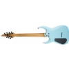 Jackson USA Signature Misha Mansoor Juggernaut HT7, Caramelized Flame Maple Fingerboard, Satin Daphne Blue electric guitar