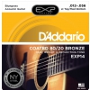 D′Addario EXP 14 acoustic guitar strings 12-56