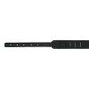 Akmuz PES-18 leather guitar strap, grey