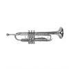 Stewart Ellis SE-1800-S Bb trumpet, silver, with case