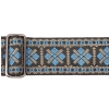 Gaucho GST-181-BG guitar strap, blue and gray