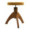 Akmuz adjustable piano stool, round (light brown)