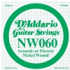 D′Addario NW060 Nickel Wound Electric Guitar String