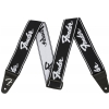 Fender Weighless Running Logo B/W guitar strap