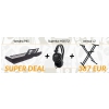 Yamaha P45B Bundle 2, headphones, stand