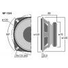 Monacor SP-13/4 universal speaker 4 Ohm