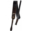 Gibson The Vintage Saddle leather guitar strap, black