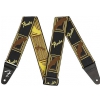 Fender Weighless 2″ Monogrammed B/Y/B guitar strap