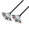 Adam Hall Cables K3 L8 CC 0300 - Kabel Multicore 8 x cinch mskie - 8 x cinch mskie, 3 m