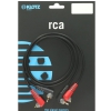 Klotz AT-CCA0100 2x RCA Angled Plug - 2x RCA Angled Plug Cable (1 m)