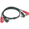 Klotz AT-CCA0300 2x RCA Angled Plug - 2x RCA Angled Plug Cable (3 m)