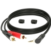 Klotz AY7-A0200 Mini Jack Angled Plug - 2x RCA Straight Plug (2 m)
