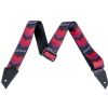 Jackson Strap with Double V Pattern BLK/RED