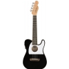 Fender Fullerton Telecaster electric acoustic concert ukulele, Black