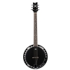 Ortega OBJE356-SBK-L six-string banjo, lefthand