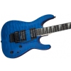 Jackson JS32Q DKA Arch Top Amaranth Fingerboard Transparent Blue electric guitar