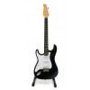 Career Strat SSS Black electric guitar, left hand