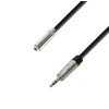 Adam Hall Cables K4 BYVW 0600 - Przeduacz suchawkowy gniazdo jack stereo 3,5 mm - wtyczka jack stereo 3,5 mm, 6 m